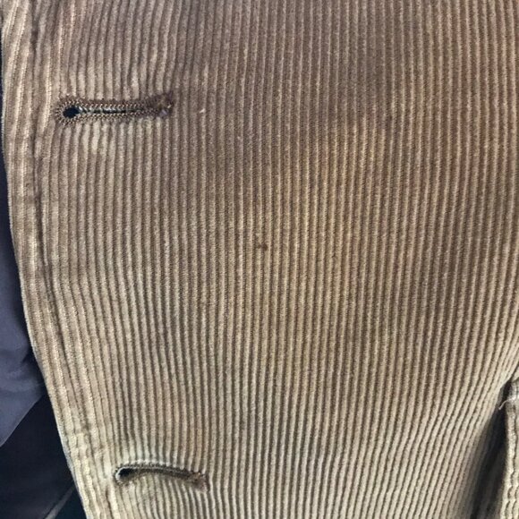 Vintage Montgomery Wards Tan Corduroy 2 Button Blazer Jacket R40 - Picture 8 of 12